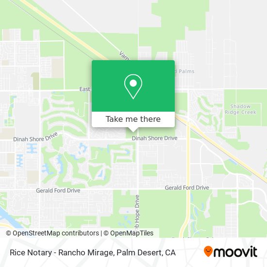 Mapa de Rice Notary - Rancho Mirage