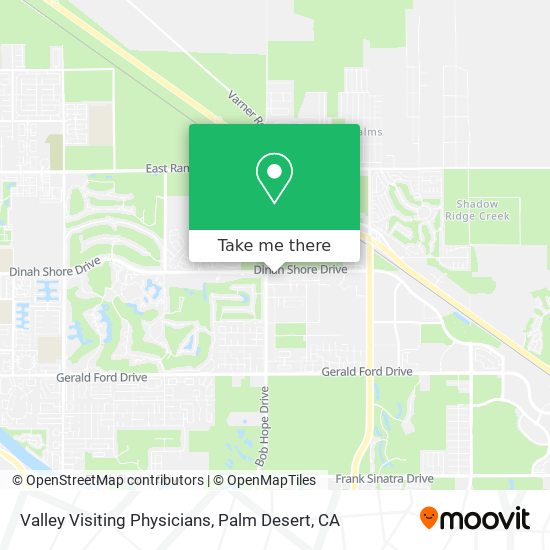 Valley Visiting Physicians map