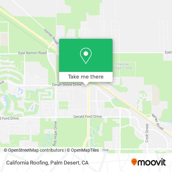 Mapa de California Roofing