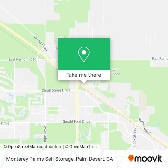 Mapa de Monterey Palms Self Storage