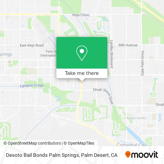 Desoto Bail Bonds Palm Springs map