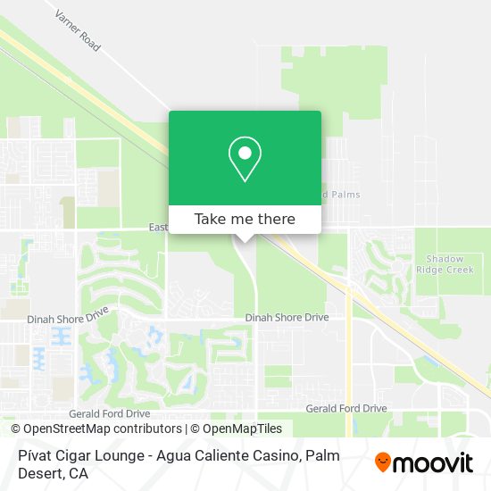 Pívat Cigar Lounge - Agua Caliente Casino map