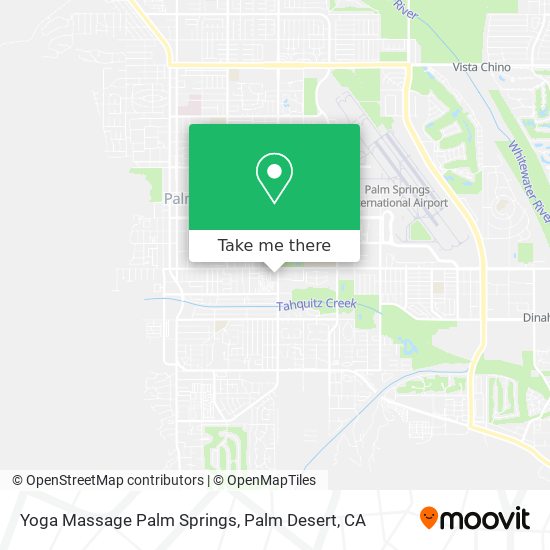Mapa de Yoga Massage Palm Springs