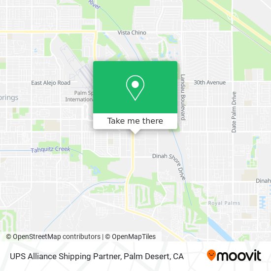 UPS Alliance Shipping Partner map