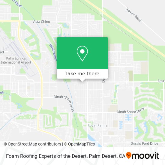 Foam Roofing Experts of the Desert map