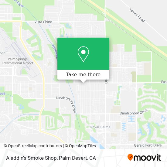 Aladdin's Smoke Shop map