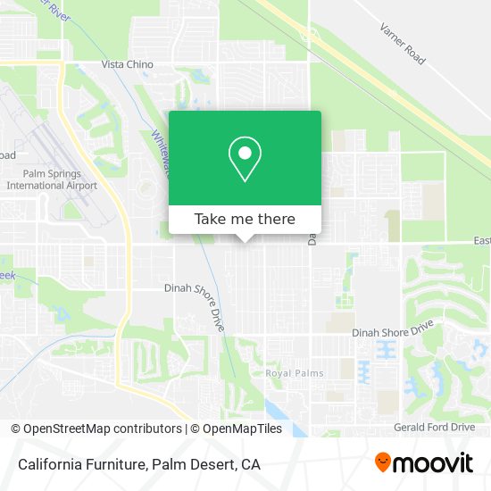 California Furniture map