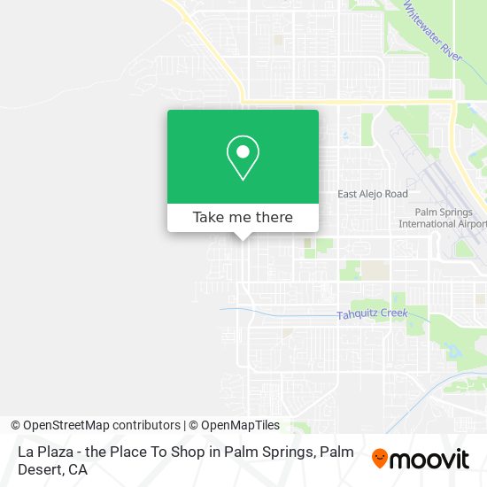 Mapa de La Plaza - the Place To Shop in Palm Springs