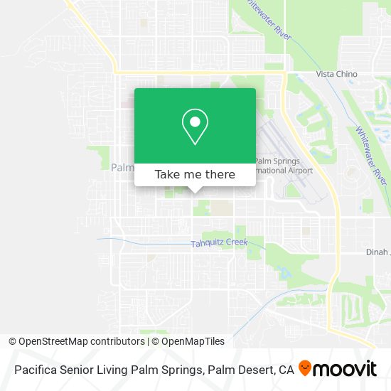 Pacifica Senior Living Palm Springs map
