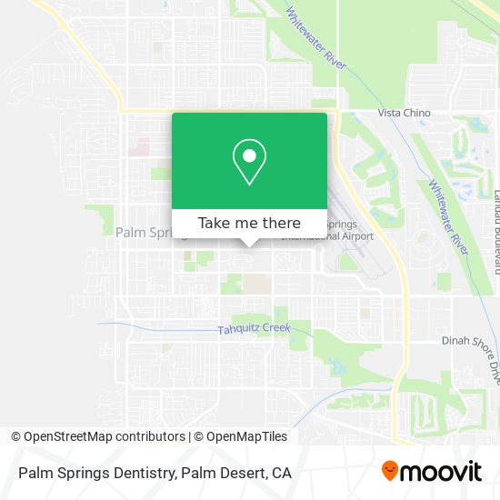 Palm Springs Dentistry map