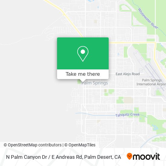 N Palm Canyon Dr / E Andreas Rd map