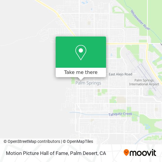 Motion Picture Hall of Fame map