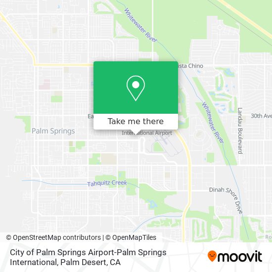 City of Palm Springs Airport-Palm Springs International map