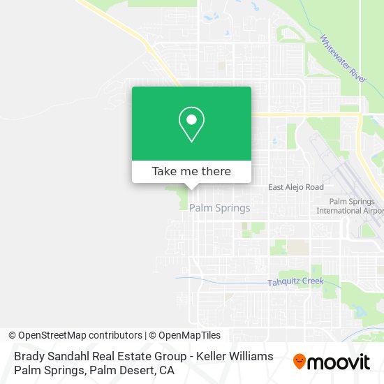 Brady Sandahl Real Estate Group - Keller Williams Palm Springs map