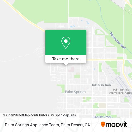 Palm Springs Appliance Team map