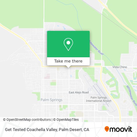Get Tested Coachella Valley map