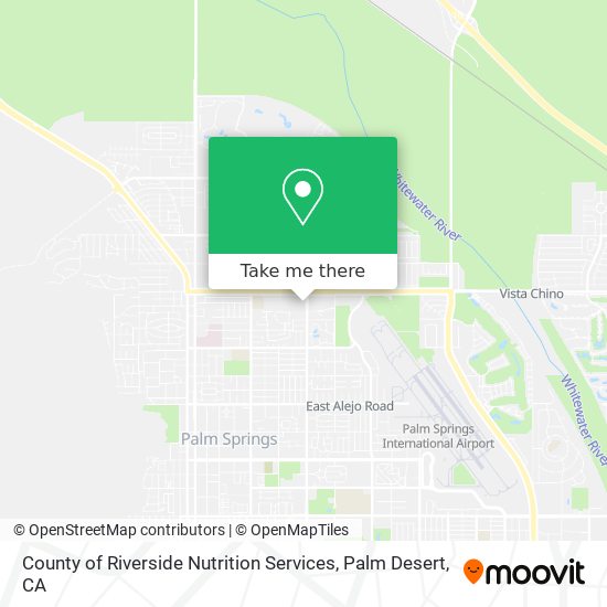County of Riverside Nutrition Services map