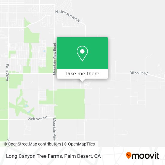 Long Canyon Tree Farms map