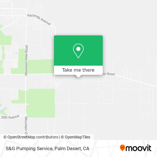 S&G Pumping Service map