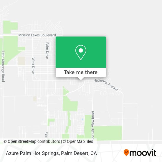 Azure Palm Hot Springs map