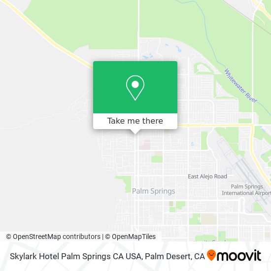 Skylark Hotel Palm Springs CA USA map