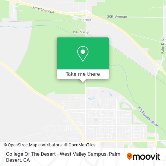 College Of The Desert - West Valley Campus map