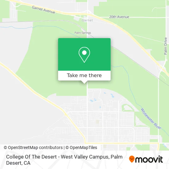 West Valley College Campus Map How To Get To College Of The Desert - West Valley Campus In Palm Springs By  Bus?