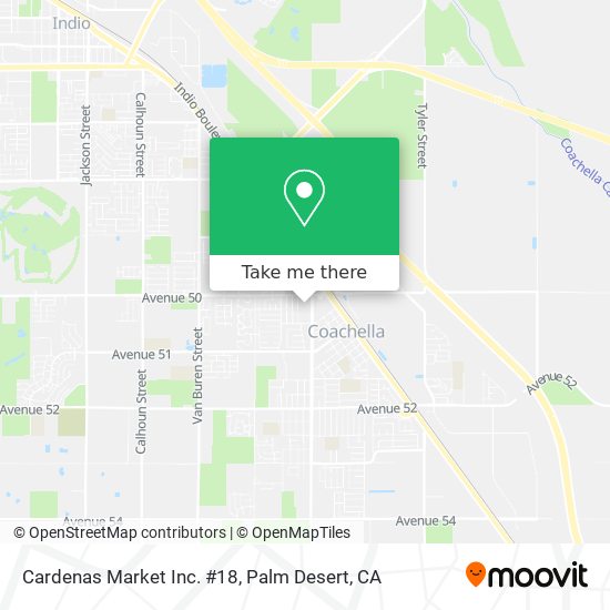 Cardenas Market Inc. #18 map