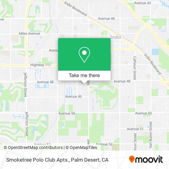 Smoketree Polo Club Apts. map