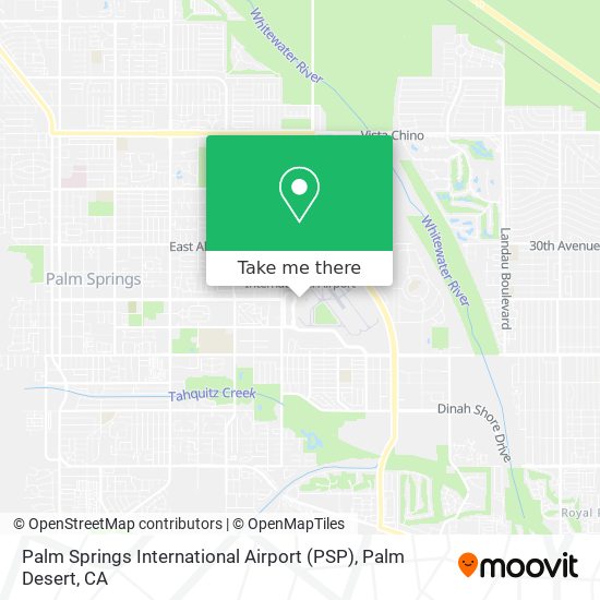 Mapa de Palm Springs International Airport (PSP)