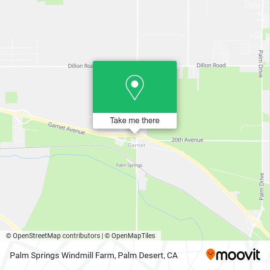 Palm Springs Windmill Farm map