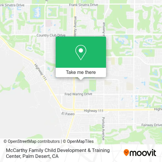 Mapa de McCarthy Family Child Development & Training Center