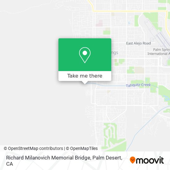 Richard Milanovich Memorial Bridge map