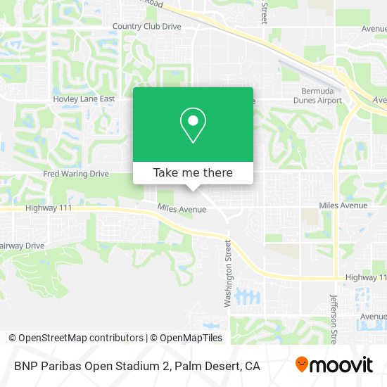 BNP Paribas Open Stadium 2 map