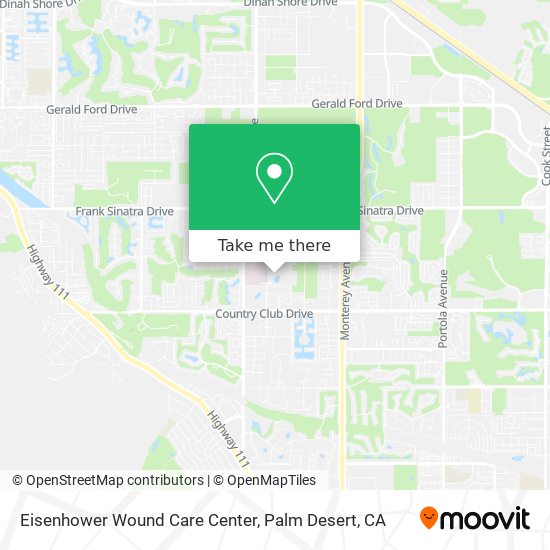 Eisenhower Wound Care Center map