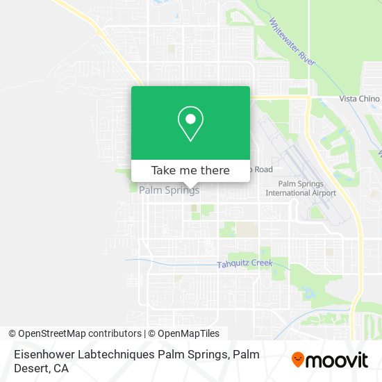 Eisenhower Labtechniques Palm Springs map