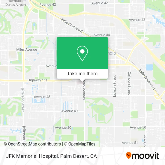 JFK Memorial Hospital map