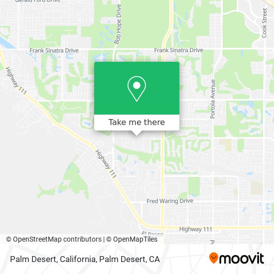 Palm Desert, California map