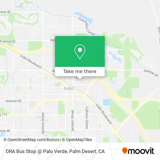 DRA Bus Stop @ Palo Verde map