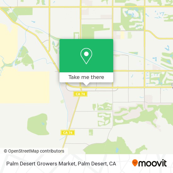 Palm Desert Growers Market map