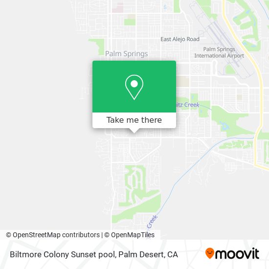 Biltmore Colony Sunset pool map