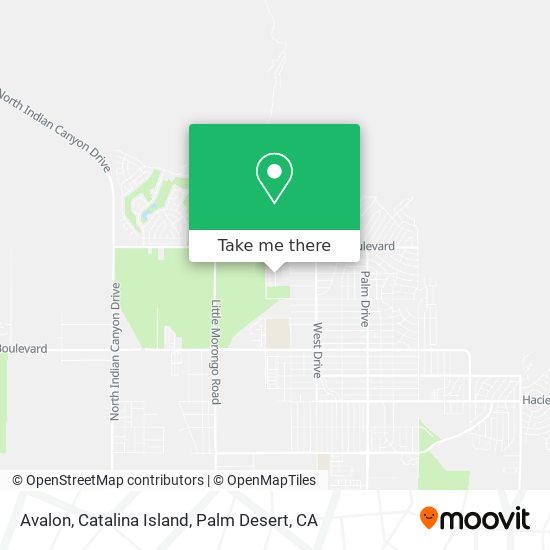 Mapa de Avalon, Catalina Island
