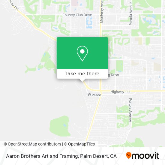 Aaron Brothers Art and Framing map