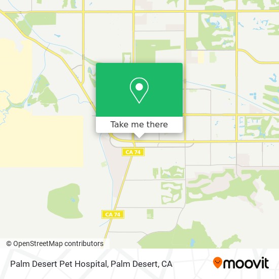 Mapa de Palm Desert Pet Hospital