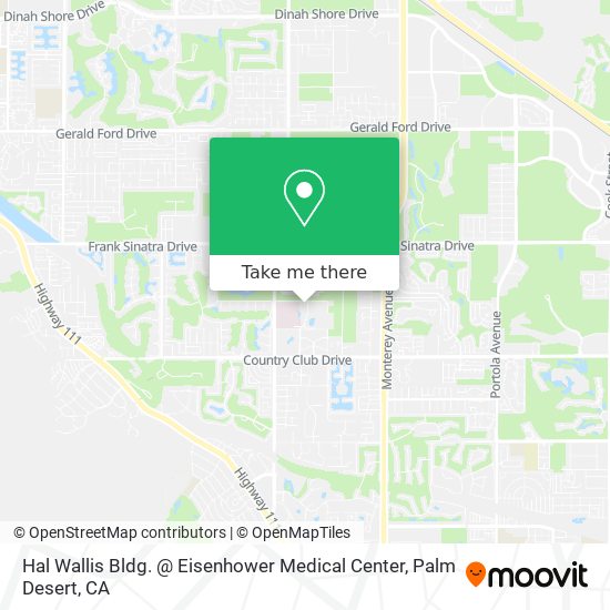 Hal Wallis Bldg. @ Eisenhower Medical Center map