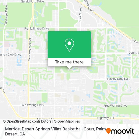 Mapa de Marriott Desert Springs Villas Basketball Court