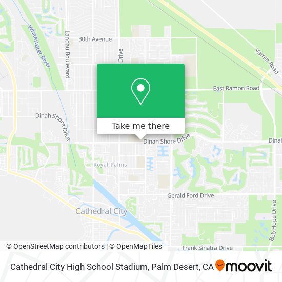 Cathedral City High School Stadium map