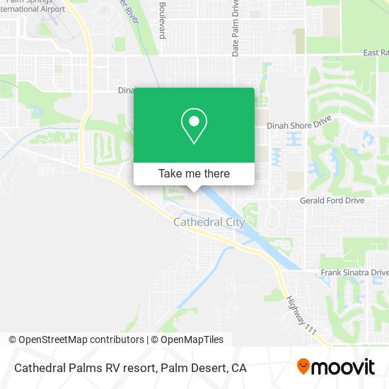 Cathedral Palms RV resort map