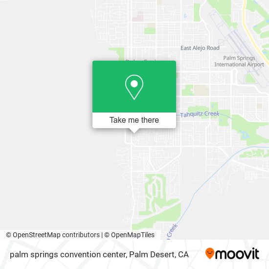 Mapa de palm springs convention center