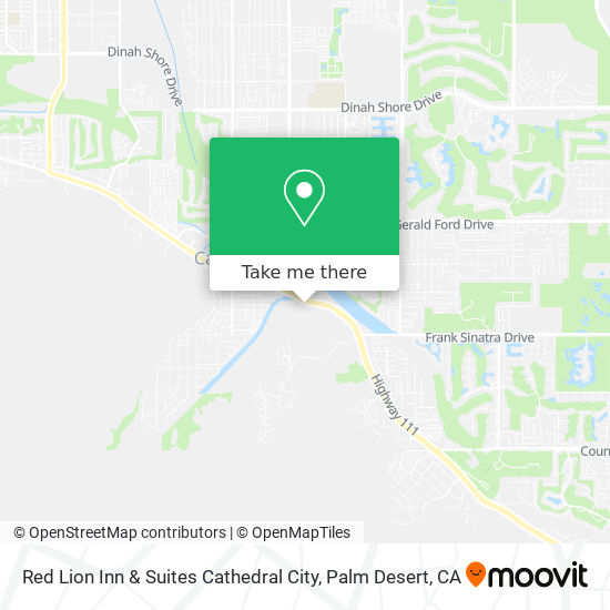 Red Lion Inn & Suites Cathedral City map